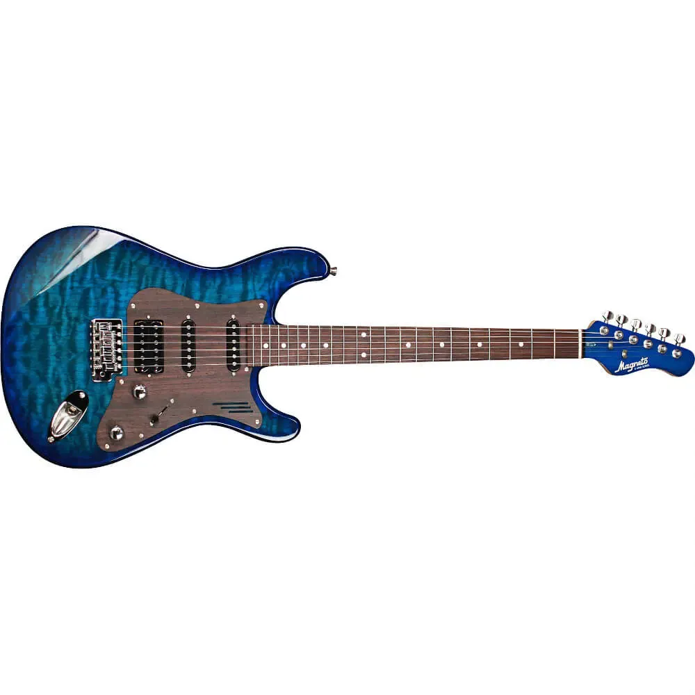 Magneto Guitars Sonnet Modern Quilted Transparent Blue